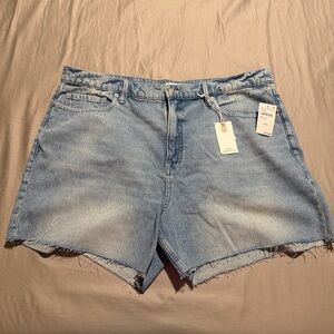 Good American Good Standard Long Short Indigo Blue Jean Shorts Women’s Plus Size